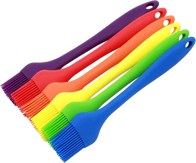 Chef Craft Premium Silicone Basting Brush, 10.25 inch, Orange