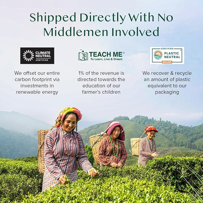 VAHDAM, Assorted Herbal Tea Variety Pack (6 Variants, 36 Tea Bags) Caffeine Free, Gluten Free, Non GMO | Eco Friendly Long Leaf Pyramid Tea Bags I Tea Gift Sets for Men and Women