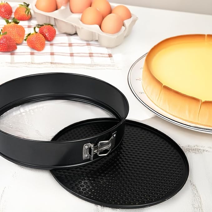Spring Form Cake Pans 12 Inch Springform Pan Nonstick Round Cheesecake Pan Carbon Steel Large Baking Mold Cake Tin for Christmas Birthday