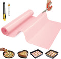 Silicone Baking Mat, 12 IN x 10 FT Free Cutting Baking Sheet, Non-Stick Reusable Dough & Pastry Mat, Non-Slip Silicone Mat Roll for Air Fryer Liner, Freeze Dryer, Oven Baking Pan, Kitchen Counter