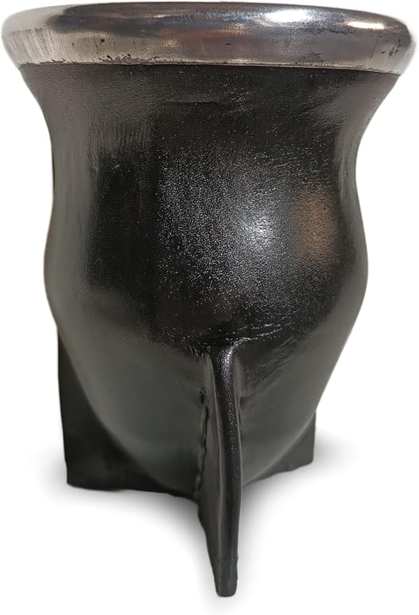 Handcrafted yerba mate gourd (mate cup) authentic calabash, leather wrapped, perfect for Argentinian or Uruguayan mate. Includes stainless steel bombilla for a true yerba mate experience (camionero)
