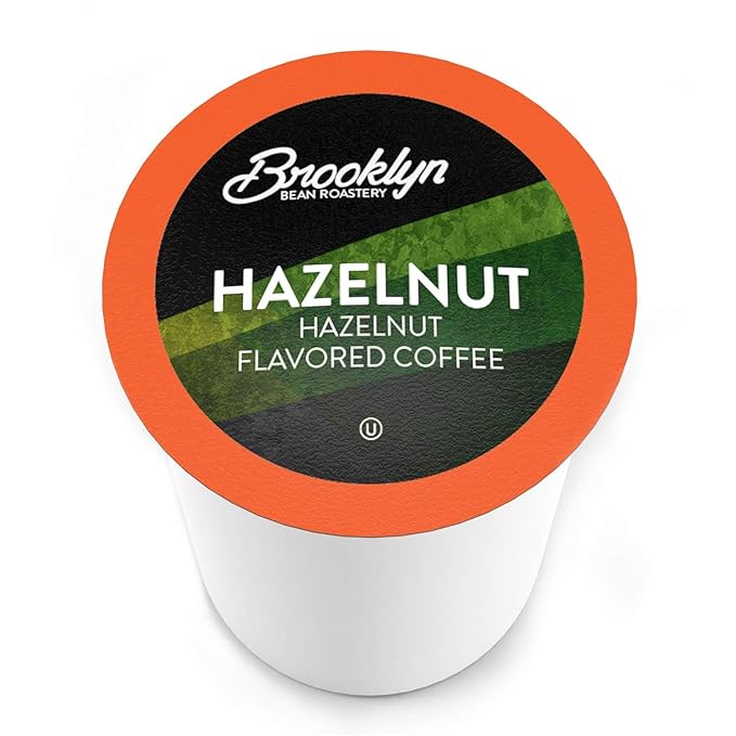 Brooklyn Beans Hazelnut Gourmet Coffee Pods, Compatible with 2.0 Keurig K Cup Brewers, 40 Count (BB HA40)