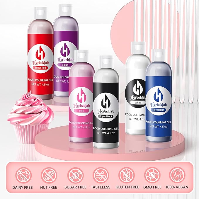 Red Gel Food Coloring 4.5 oz Professional Grade Super Red Food Dye Concentrated Gel Food Coloring for Icing Baking Cake Decorating Cookie