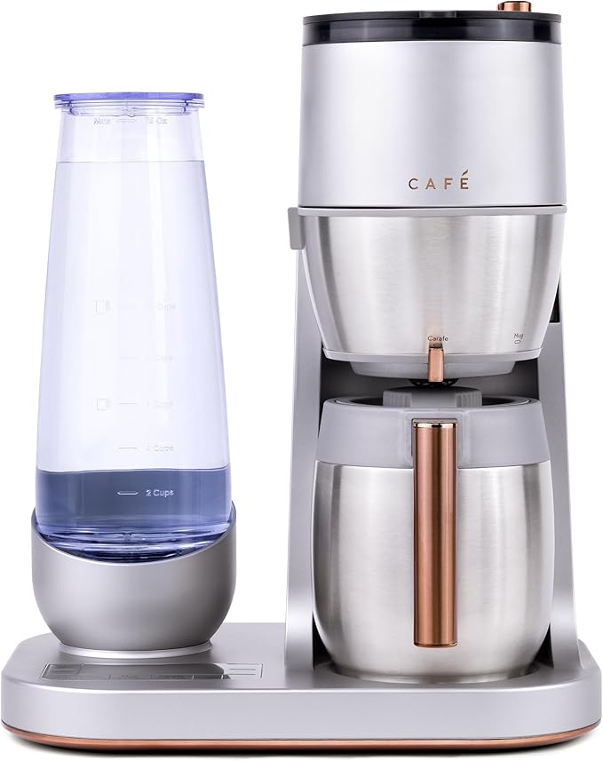 Café Specialty Grind and Brew Coffee Maker, Single-Serve Option, 10-Cup Thermal Carafe, WiFi Enabled Technology, Smart Home Kitchen Essentials, SCA Certified, Barista-Quality Brew, Stainless Steel