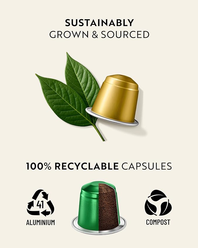 ROSSO CAFFÈ 60 Espresso Coffee Pods for Nespresso Original Machines - Premium Capsule Sampler Variety Pack 6 Flavors, Rich Breakfast to Intense Roasts