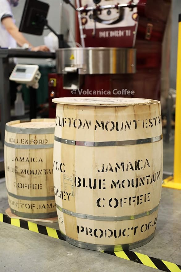 Jamaica Blue Mountain Peaberry Coffee, 100% Pure, Ground, Medium Roast, Fresh Roasted, 16-ounce