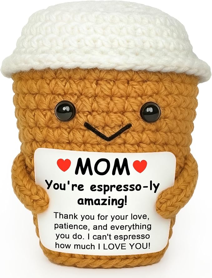 I Love You Mom Gifts From Daughter Son, Mother Day Birthday Thank You Gift for Mom, Mama Positive Animals Espresso
