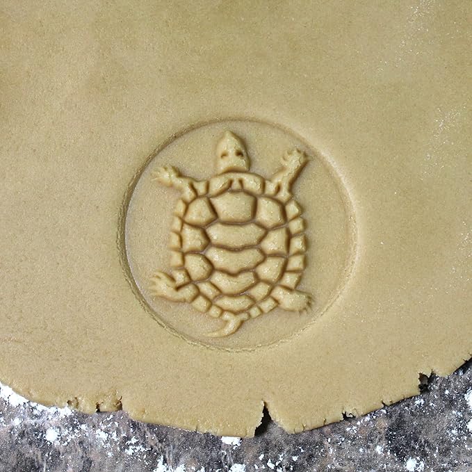 Wood Cookie Stamp, 2.5 Inch (Turtle CS-006)