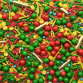 SE Si&Moos Christmas Sprinkles Mix Christmas Cookie Decorations Red and Green Pearl Sprinkles for Cake Decorating Green and Gold Jimmies Edible Holiday Cookie Decorations Baking Supplies for Holiday 3 OZ