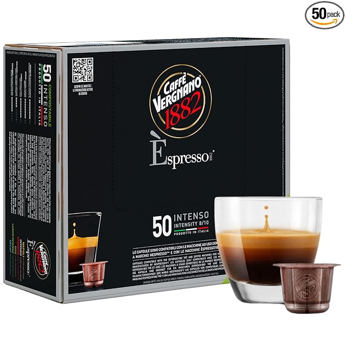Caffe' Vergnano Medium Roast Espresso Original Line Machine Compatible Capsules