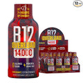 B12 Overload Extra Strength Energy Shot – Pomegranate – 260mg Caffeine, 14000% B12, Electrolytes – Energy & Vitality Support – Zero Sugar No Calories – Vegan, Kosher, Gluten-Free – 1.93 fl oz, 12-Pack