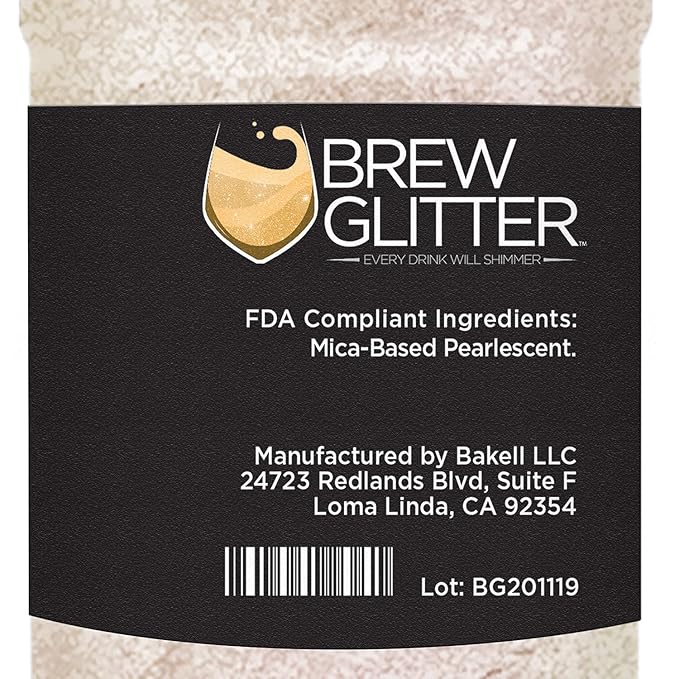 BREW GLITTER Edible Glitter For Drinks, Cocktails, Beer, Garnish Glitter & Beverages | KOSHER & HALAL Certified | 100% Edible & Food Grade | Vegan, Gluten, Nut Free (45g Shaker, Green Iridescent)