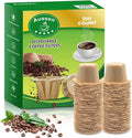 Aussen Disposable Coffee Paper Filters Replacement Kerig Filter Fit All Keurig Single Serve Filter Brands Compatible with Reusable Single Serve Pods Keurig Coffee Maker (Natural, 200pcs)