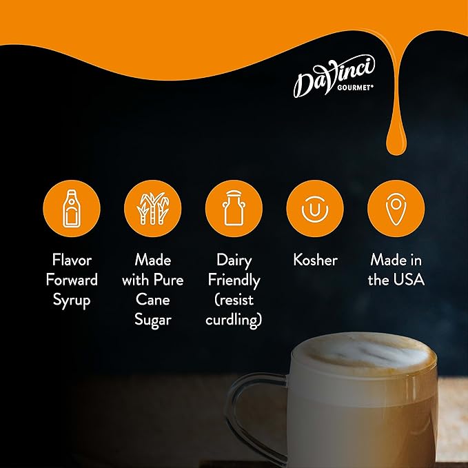 DaVinci Gourmet Classic German Chocolate Cake Syrup, 25.4 Fluid Ounces (Pack of 4)