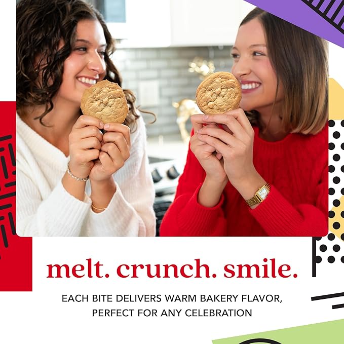 David's Cookies Freshly Baked Cookies - Delicious Handmade Soft Variety - Exquisite Gourmet Gift for Friends & Family on Special Occasions - Macadamia Nut 1lb