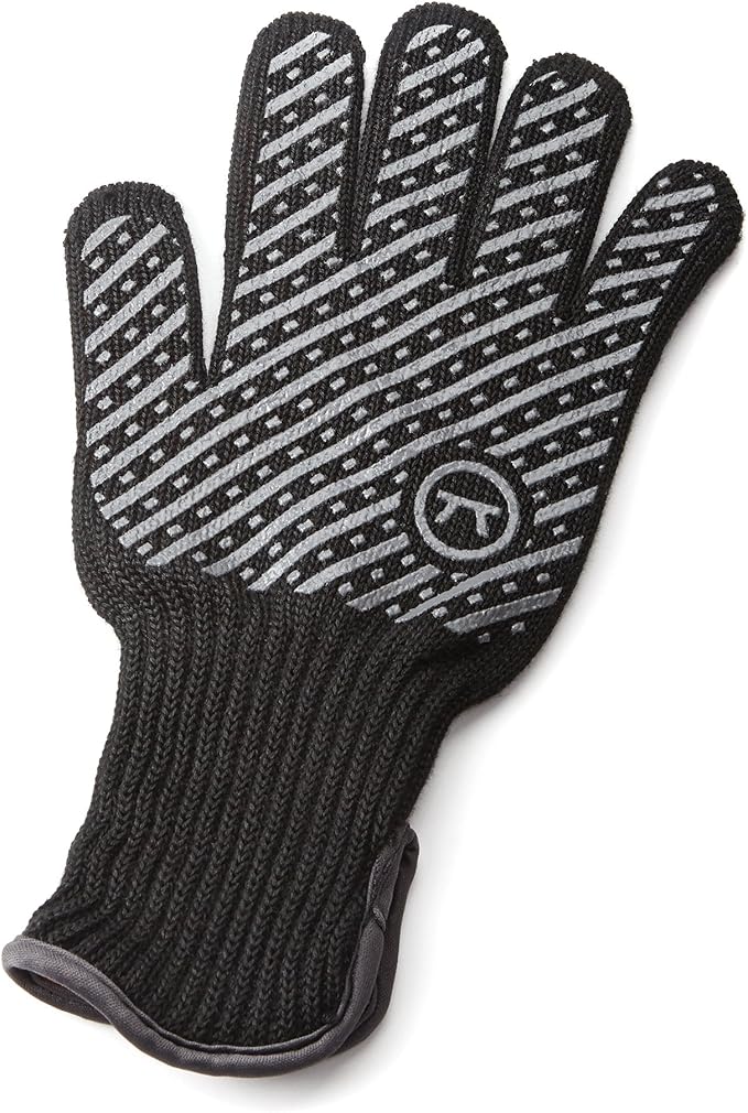 Outset Professional High Temperature Heat Deluxe Grill Glove, Small/Medium