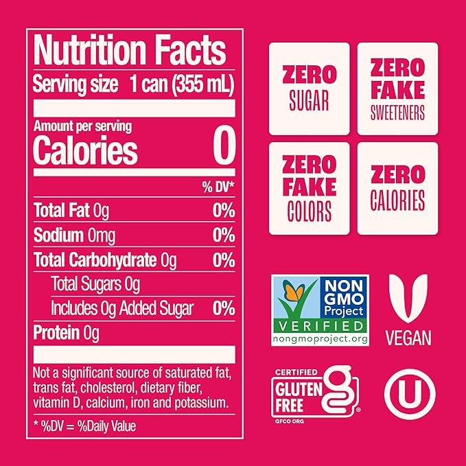 Zevia Zero Sugar Soda, Fruity Variety Pack, 12 oz Cans (24-Pack) – Naturally Sweetened, Zero Calorie Sugar Free Soda - Non-GMO Project Verified, Gluten-Free, Vegan