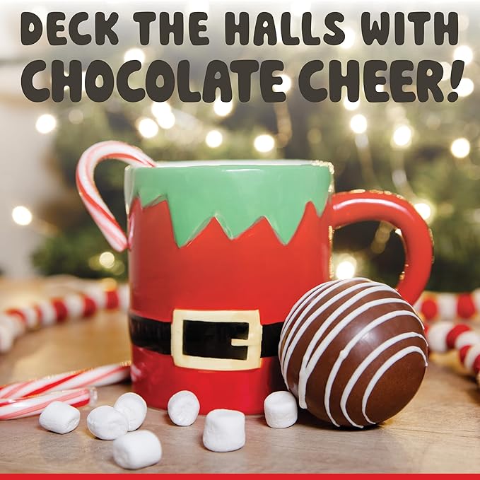 Hot Chocolate Bombs by Chocolate Works, Premium Hot Cocoa Bombs with Marshmallows, Made with Real Milk Chocolate, Dark Chocolate and White Chocolate, Pack of 3 Cocoa Bombs