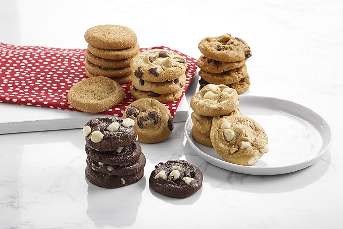 Mrs. Fields 72 Nibblers Bite-Sized Cookies Basket - Assorted with 72 Nibblers Bite-Sized Cookies in our 5 Classic Cookie Flavors