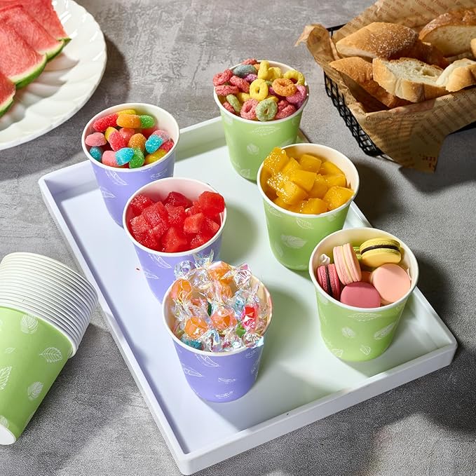LITOPAK 1200 Pack 5 oz Paper Cups, Colorful Samll Disposable Paper Bathroom Cups for Parties, Travel, and Events