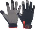 HANDLANDY Work Gloves for Men & Women, Utility Mechanic Working Gloves Touch Screen, Flexible Yard Work Gloves
