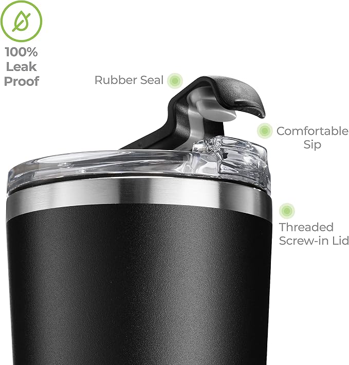 SIPX™ Triple-Insulated Tumblers - 16oz. Premium Modern Tumbler With Lid, insulated Cup Keeps Hot For 6 Hours, Stainless Steel Tumbler Made Of Sustainable Material, Coffee Travel Mug For Home & Office