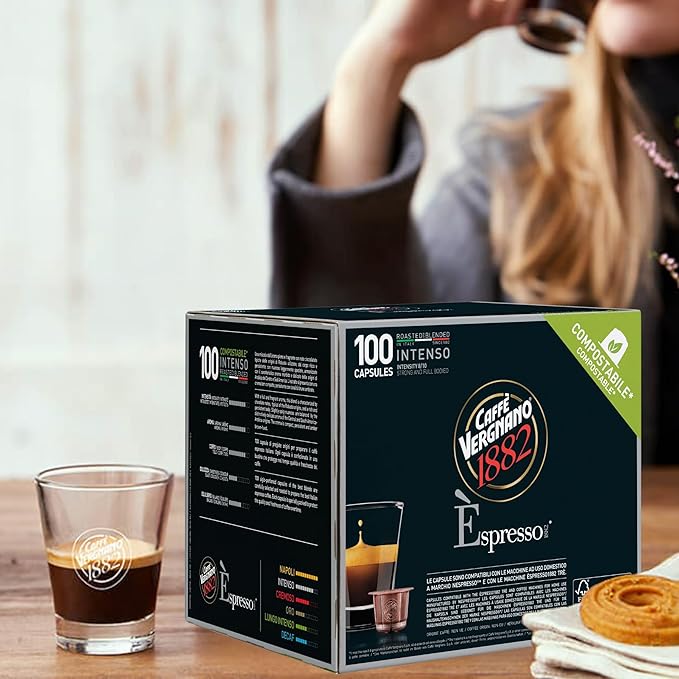 Caffe' Vergnano Medium Roast Espresso Original Line Machine Compatible Capsules
