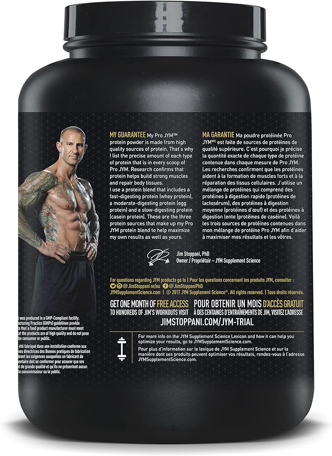 Pro JYM Tahitian Vanilla Protein Powder - Whey Protein Isolates, Casein, & Milk Protein, Lean Muscle Building for Men & Women, JYM Supplement Science, 45 Servings
