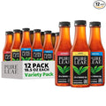 Pure Leaf Iced Tea, Sweetened 3 Flavor Variety Pack, 18.5 Fl Oz Bottles (Pack of 12)