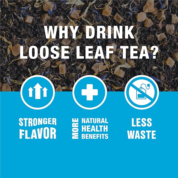 Tiesta Tea - Passion Berry Jolt, Loose Leaf, Raspberry Passion Fruit Black Tea, Premium High Caffeinated Black Blend, Make Hot or Iced, 16oz Bulk Pouch & 4oz Refillable Tin Combo