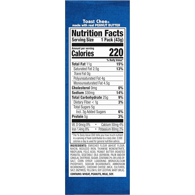 Lance Sandwich Crackers, Variety Pack, 3 Flavors, 10 Individually Wrapped Packs, 6 Sandwiches Each