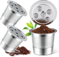 Stainless Steel Reusable K Cups for K eurig Supreme & Supreme Plus, Reusable K Cups Five Hole Universal K-eurig Refillable Coffee Pod Filter (3 Pack)