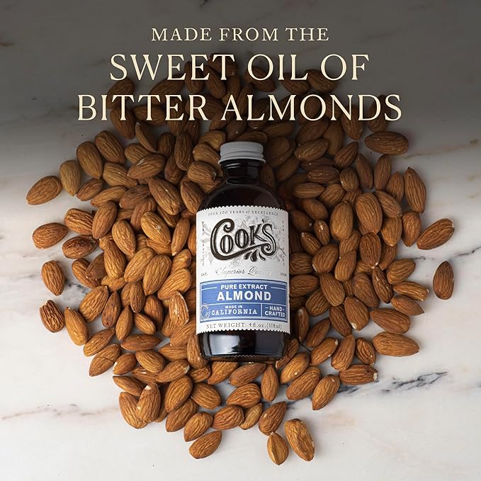 Cook’s, Pure Almond Extract for Baking, Cooking, and Mixology, Allergen Free Almond Flavoring Extract, 128 Ounces (1 Gallon)