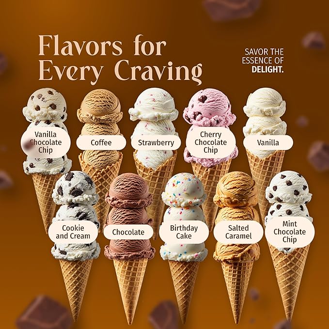 Triple Scoop - Premium Chocolate (2) Ice Cream Mix For Ice Cream Maker. Simple, Easy, Delicious. From Gourmet Mix To Maker in 5 Minutes, Makes 2 Creamy Quarts. Made in USA. (2 Pack, Chocolate)