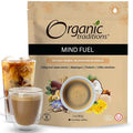 Organic Traditions Mind Fuel Instant Mushroom Coffee Alternative – Caffeine-Free Herbal Mushroom Drink - Organic Lion’s Mane, Maca, Dandelion & Chicory – Focus, Energy & Cognitive Support – 10 Servings – 140g, 7.4oz