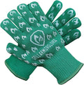 Glow in The Dark BBQ Gloves 932°F Extreme Heat & Cut Resistant Oven Mitts with Fingers – Cooking, Grilling, Baking – Accessory for Smoker, Cast Iron, Fire Pit, Camping, Fireplace