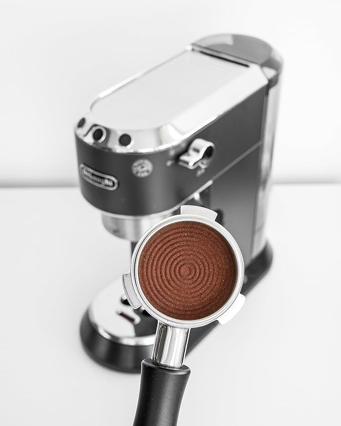 Normcore 51mm Espresso Coffee Tamper with Ripple Base - Spring Loaded Tamper - 15lb / 25lb / 30lbs Replacement Springs - Anodized Aluminum Handle and Stand