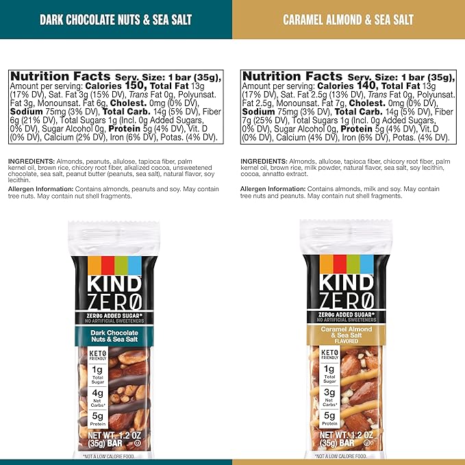 KIND Protein MAX and ZEROg Added Sugar Bundle Pack, High Protein Bars, Keto Snacks, (6) Protein MAX (6) Zero Added Sugar Bars, 4 Flavors, 12 Count Pack