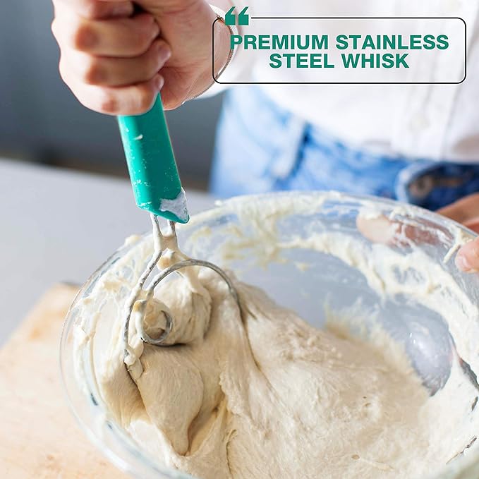 Artisan Bread Making Kit - 5PC Sourdough Bread Baking Supplies Set - Lame, Scraper, Whisk, Banneton Bread Proofing Basket & Cotton Liner