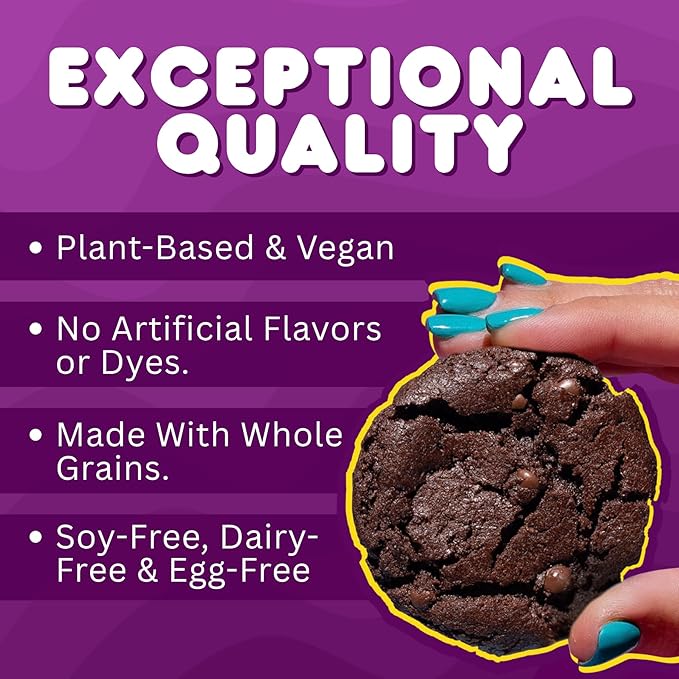 Whoa Dough Ready to Bake Cookie Dough Brownie Batter – Certified Non-GMO, Kosher, Gluten Free – Plant-Based Snack Dough Made with Real Ingredients – 6 Pack