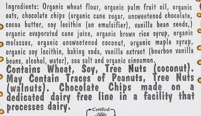 Uncle Eddie's Vegan, Oatmeal Chocolate Cookie, 12 oz