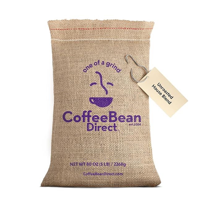 Coffee Bean Direct Unroasted House Blend, 5 Pound (Pack of 1)