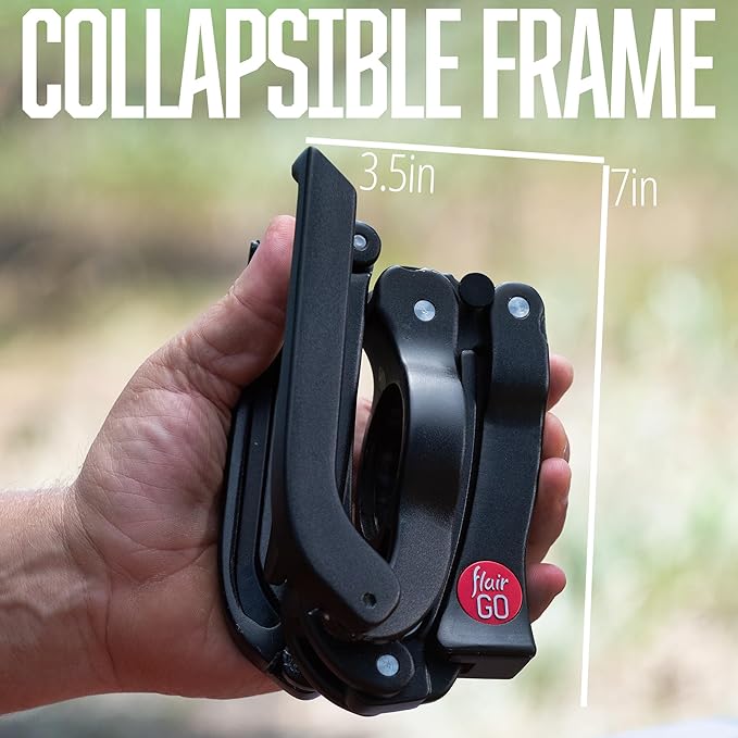 Flair GO: Portable, Collapsible Lever Espresso Machine for 9BAR Espresso Anywhere (Grounds Model)