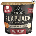 Kodiak Cakes Instant Pancake & Flapjack Cups, Buttermilk & Maple, High Protein, 100% Whole Grains, (Pack of 12)