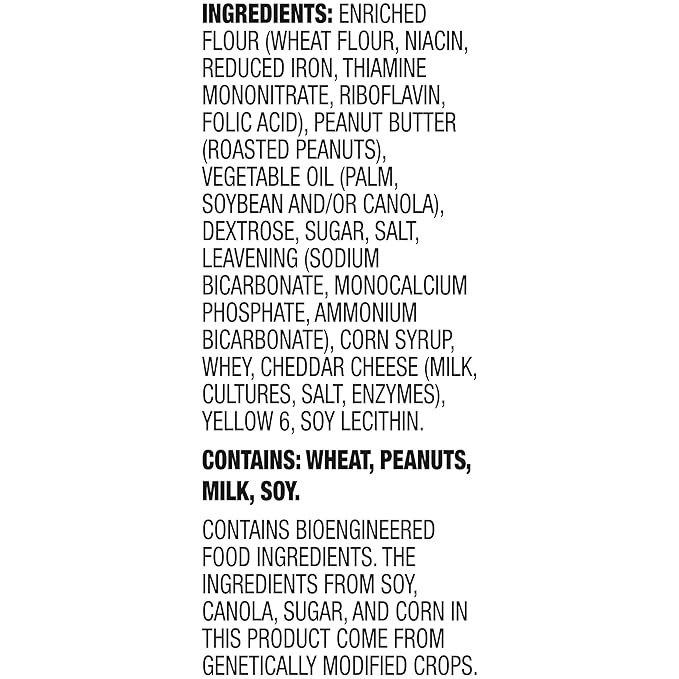 Lance Sandwich Crackers, ToastChee Peanut Butter, 20 Individually Wrapped Packs, 6 Sandwiches Each