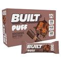 Built Bar, Puff Protein Bars, Brownie Batter Puff, 17g Protein Snacks, On-The-Go Bars, Only 140 Calories, 6g Sugar, Collagen, Gluten Free, 12 Count
