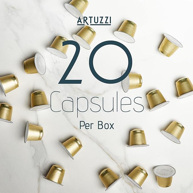 Artuzzi 120ct Compatible Nespresso Coffee Pods For Nespresso Original Machines | Espresso Ristretto Lungo Coffee Capsules | Espresso Variety Pack I Aluminum & Recyclable