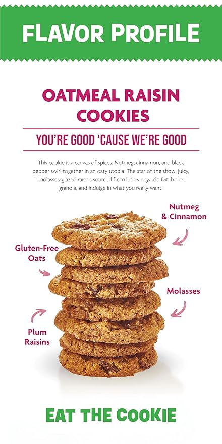 Steve & Andy’s Soft & Chewy, Delicious Oatmeal Raisin Cookies – Organic, Gluten Free, Non-Gmo, Nut Free, Wheat Free, Soy Free – 5.5 Oz, 1 Box (10 Cookies)