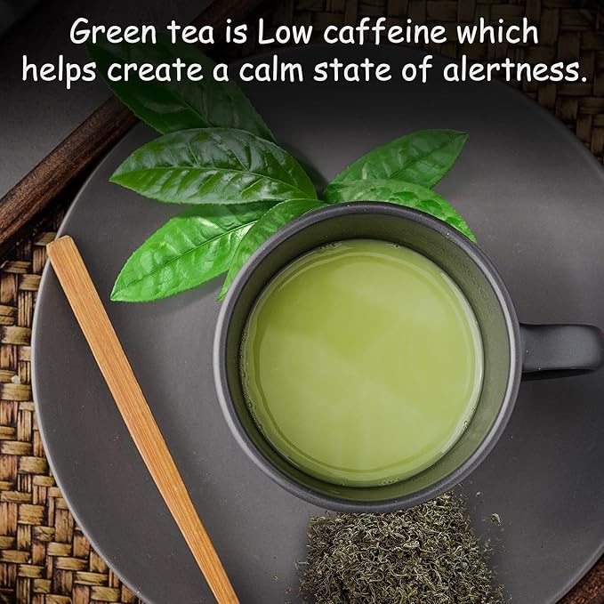 Organic Peach Ceylon Green Tea - 50 Packets - Natural Antioxidant Rich Herbal Leaf Teabags - USDA Certified 100% Non-GMO - Caffeinated Designer Gift Tin