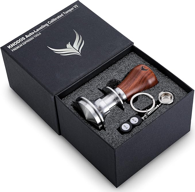 Espresso Accessory Kit for Breville - Tamping Station, Stainless Steel Dosing Cup, Bottomless Portafilter, Distribution Tool, 30lb Tamper